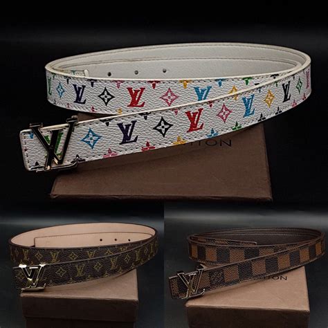 louis vuitton belt ladies|Louis Vuitton hologram belt.